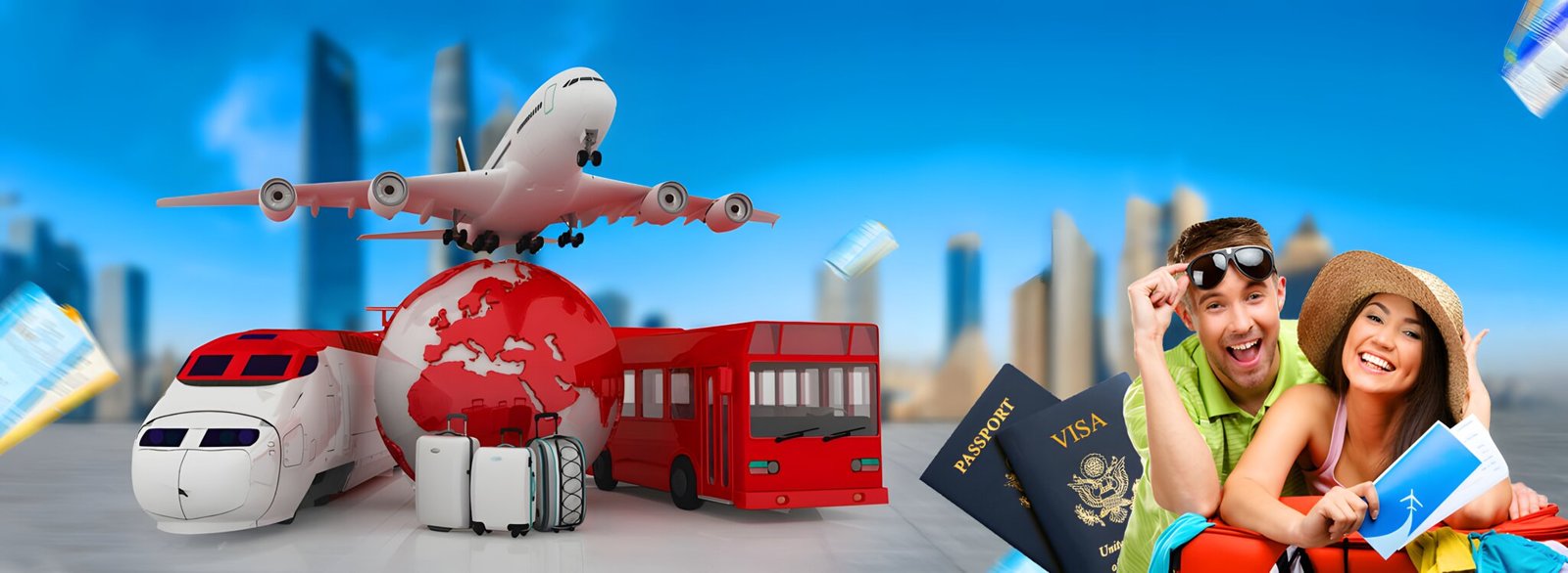 Visa-flight-transport-booking service